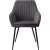 Fauteuil Casco - Motif ray gris fonc