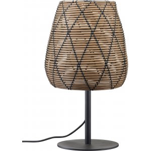 Lampe de table Agnar Lollo pour extrieur - Rotin artificiel/noir - 71 cm