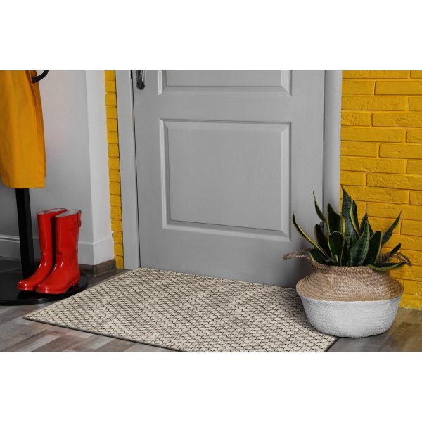 Torekov handvvd matta Vit