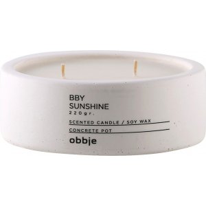 Bougie parfume Bby Sunshine basse - Blanc