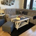 Kundbild Madrid hörnsoffa (recliner) - Grå (Tyg): Fantastiskt snygg och skön soffa....