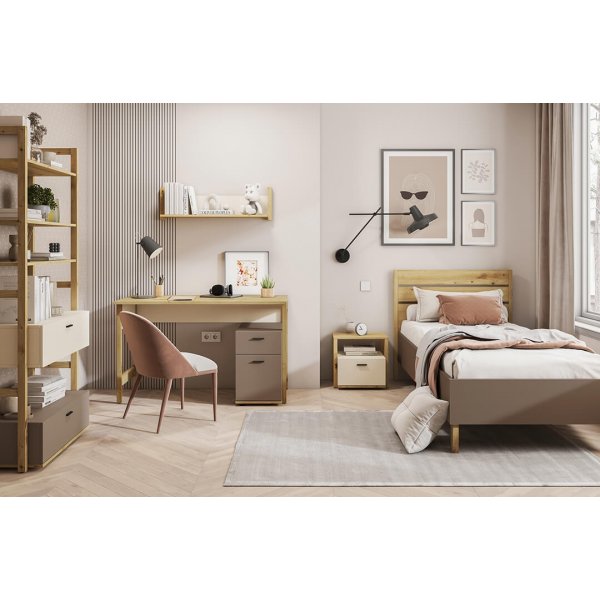 Lenny garderob - Artisan ek/beige/tryffel Lenny garderob - Artisan ek/beige/tryffel