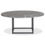 Dexter runt soffbord 120 cm - Metall / Gr Betano marmor