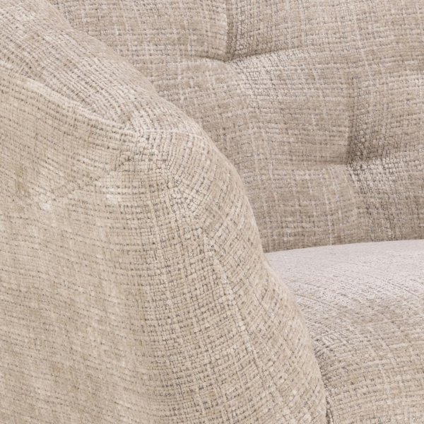 Ria fåtölj - Beige chenille/svart Ria fåtölj - Beige chenille/svart