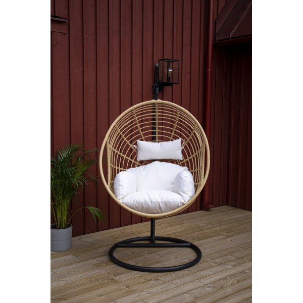 Chaise suspendue Viga - Noir/naturel/blanc Chaise suspendue Viga - Noir/naturel/blanc
