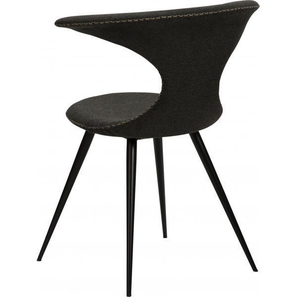 Chaise de salle à manger Flair - Tissu noir Chaise de salle à manger Flair - Tissu noir