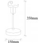 Beami bordslampa - Valnt/vit
