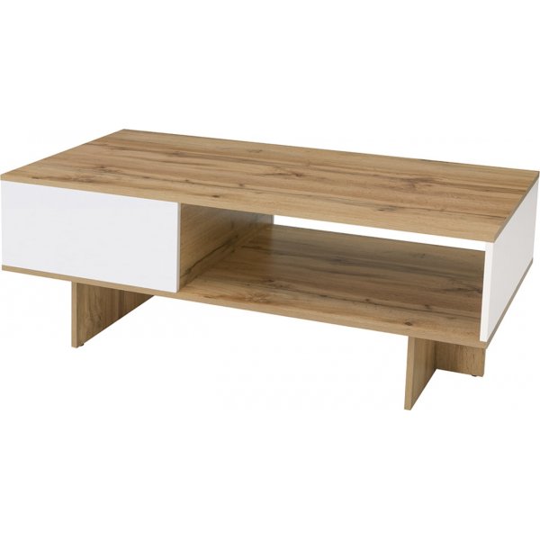 Table basse Zele 120 x 60 cm - Chêne/blanc Table basse Zele 120 x 60 cm - Chêne/blanc