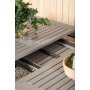 Albany matbord 224 x 100 cm - Svart/Gr