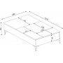 Table basse Esinti 121 x 69,2 cm - Blanc