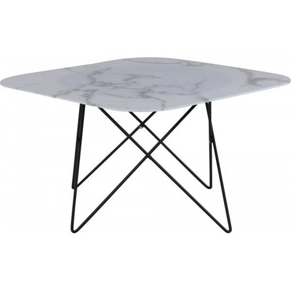 Michel soffbord 80 x 80 cm - Vit marmor Michel soffbord 80 x 80 cm - Vit marmor