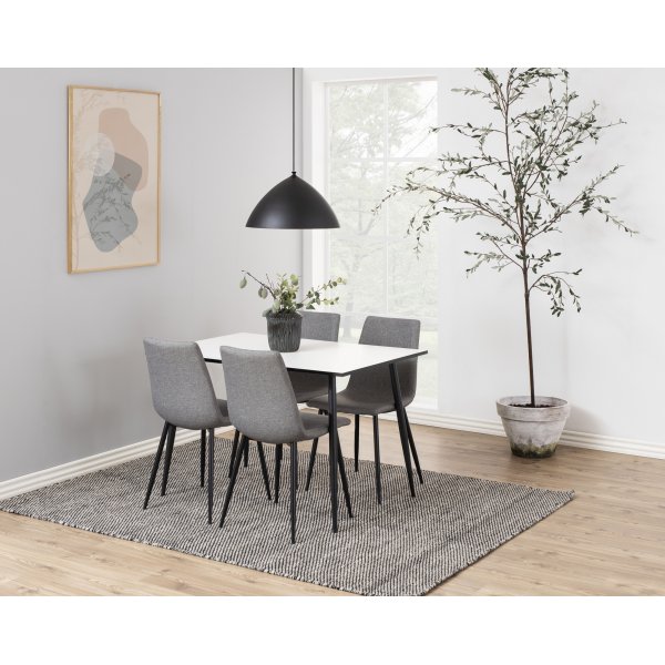 Chaise de salle  manger Winnie - Gris clair