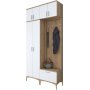 Esa hallmbel 120 x 37,5 x 240 cm - Valnt/vit