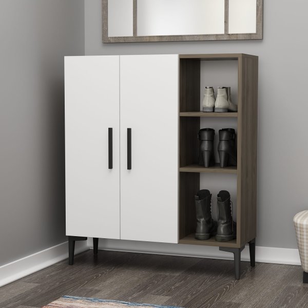 Armoire Viva - Noyer/blanc Armoire Viva - Noyer/blanc