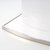 Table  manger extensible Metro 120-160 cm - Blanc brillant / Chrome
