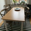 Kundbild Merida klaffbord 120-156 cm - Vit/ek: Väldigt nöjd när bordet kom, lätt...