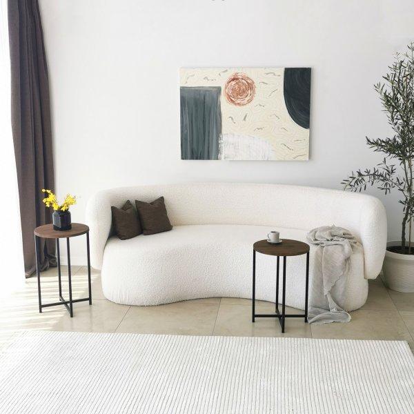 Table basse Neta Ø35/35 cm - Noyer Table basse Neta Ø35/35 cm - Noyer