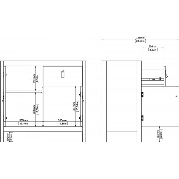 Armoire Madrid - Blanc Armoire Madrid - Blanc