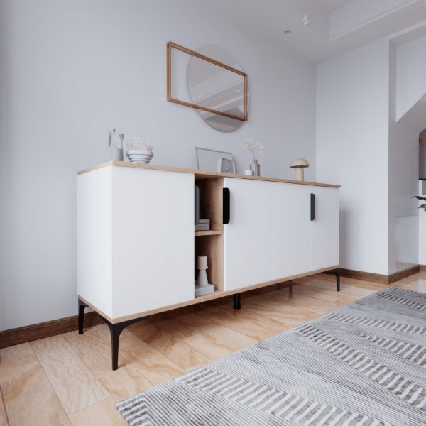 Buffet Tarz - Chne/blanc