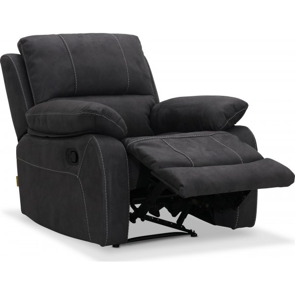 Fauteuil inclinable manuel Texas - Tissu gris Fauteuil inclinable manuel Texas - Tissu gris