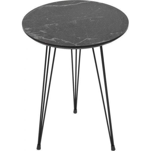 Table banc Sia Ø38 cm - Gris/noir Table banc Sia Ø38 cm - Gris/noir