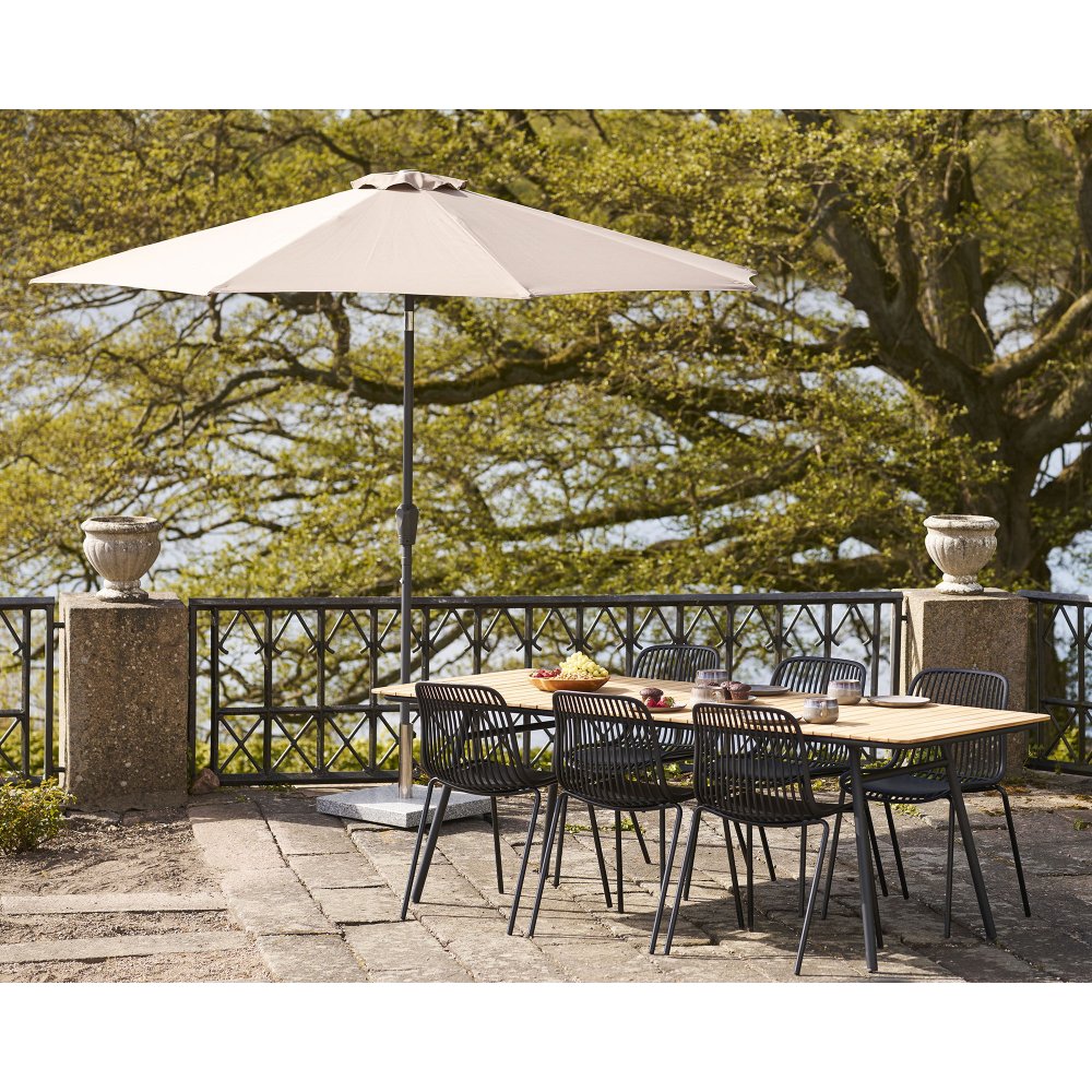 Houston parasoll Ø300 cm - Beige - Parasoller, Solskydd, Utemöbler