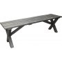 Scottsdale sittbnk 140 cm - Shabby Chic Gr + Textilskydd fr mbler