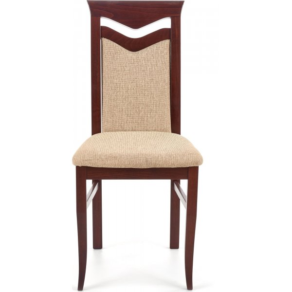 Chaise de salle à manger Melanie - Noyer/beige Chaise de salle à manger Melanie - Noyer/beige