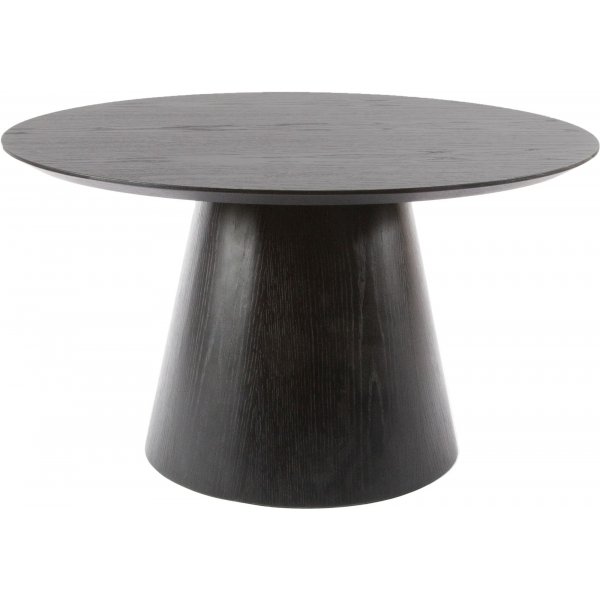 Madison salontafel 90 cm - Zwart gebeitst eiken/gelakt eiken fineer