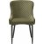 Chaise Bernt en velours vert olive motif losanges