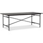 Revel matbord 200 cm - Svart / Brunbetsad ek