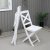Chaise de terrasse blanche Wilma