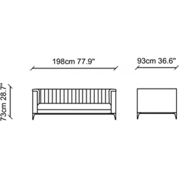 Pera 2-sits soffa - Gr