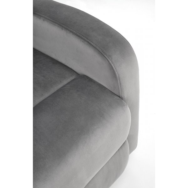 Fauteuil inclinable Wonder en velours gris