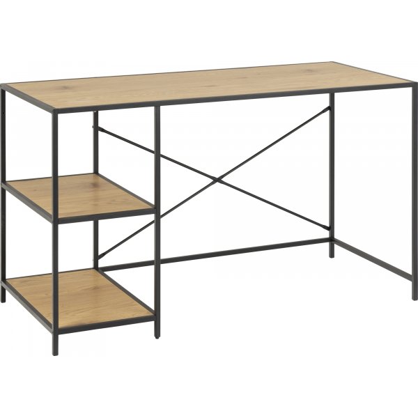 Seaford bureau 130 cm - Eiken/zwart