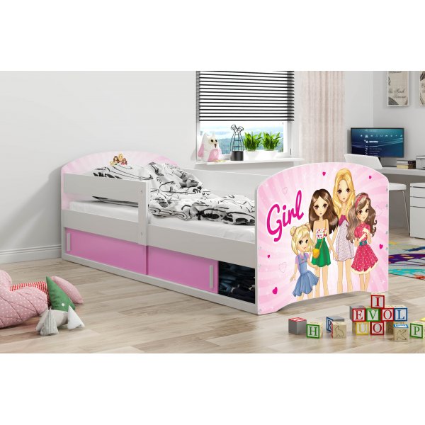 Vejle barnsäng med förvaringsfack 80 x 160 cm - Valfri sticker & färg Vejle barnsäng med förvaringsfack 80 x 160 cm - Valfri sticker & färg