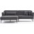 Canap divan Revos gauche - Anthracite