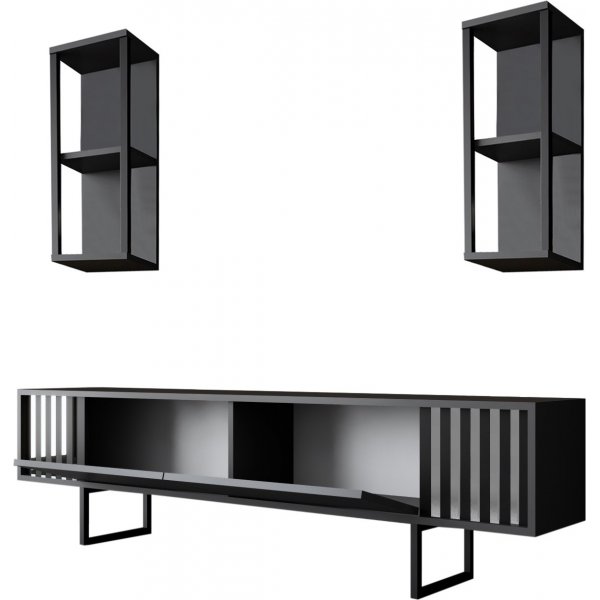 Erki TV-bnk - Antracit/svart