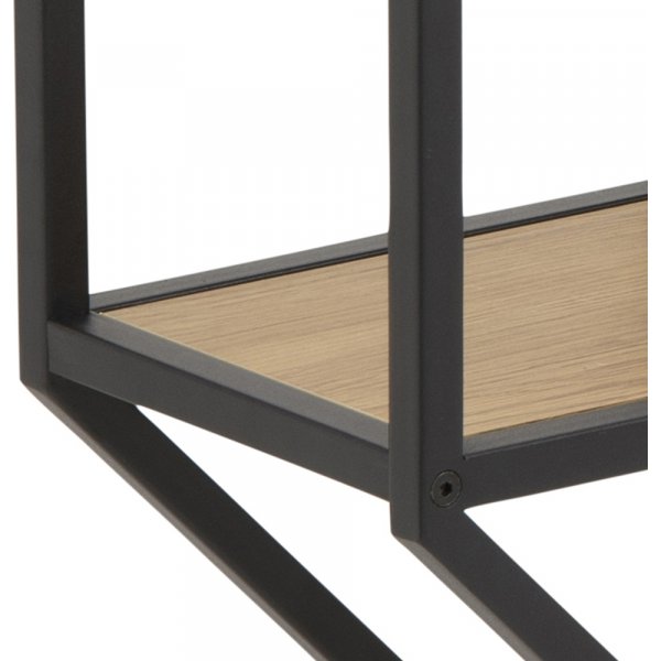 Seaford wandplank 77 cm - Eiken/zwart Seaford wandplank 77 cm - Eiken/zwart