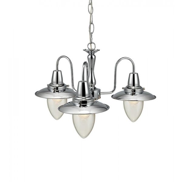 Strmstad Taklampa - Krom/Klarglas