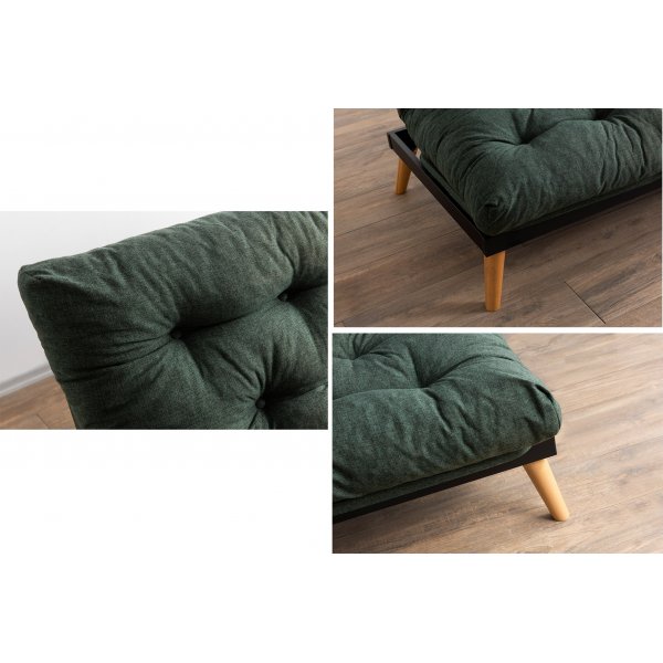 Canap convertible 3 places Saki - Vert