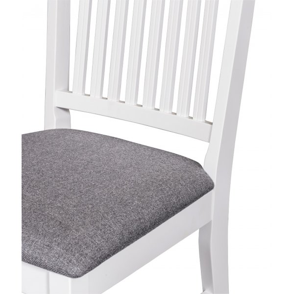 Herrgård Ramnäs matstol - Vit/Grå Herrgård Ramnäs matstol - Vit/Grå