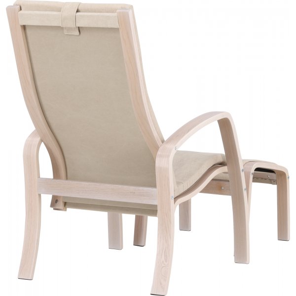 Grötö loungestol - Beige/Whitewash Grötö loungestol - Beige/Whitewash