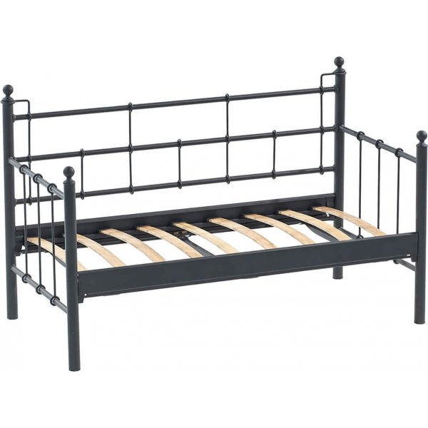 Canapé d'extérieur 2 places Lalas - Noir/fumée + Nettoyage textile pour meubles Canapé d'extérieur 2 places Lalas - Noir/fumée + Nettoyage textile pour meubles