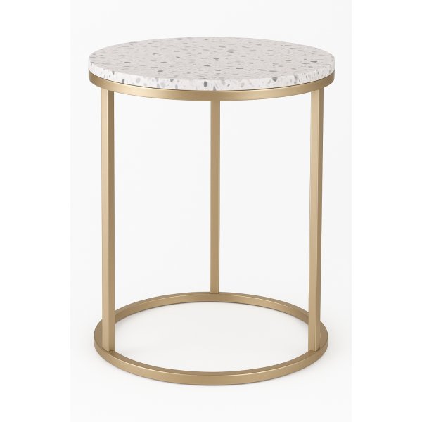 Sidobord i sten 50 cm - Terrazzo Cosmo