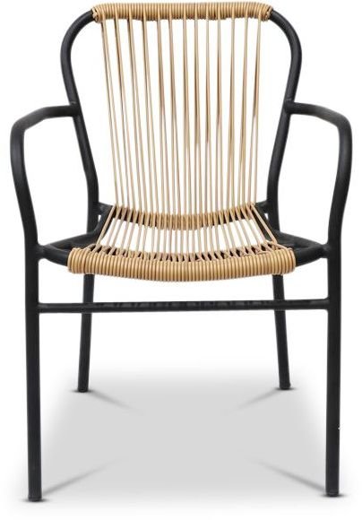 Motala fauteuil - Natuurlijk rotan/zwart Motala fauteuil - Natuurlijk rotan/zwart