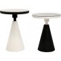 Chalice sidobord set 50/55 cm - Svart/vit