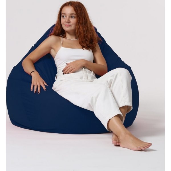 Pouf premium - Bleu fonc