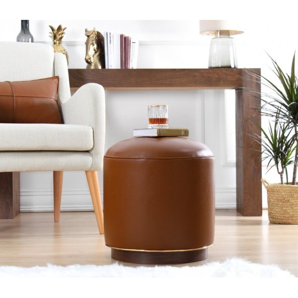 Milotte sittpuff - Mörkbrun Milotte sittpuff - Mörkbrun