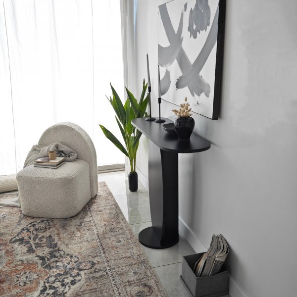 Table en relief Ellittica 100 x 30 cm - Anthracite Table en relief Ellittica 100 x 30 cm - Anthracite